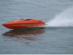 John Smith's own design self-righting Riptide, put on a display during the lunch break.
